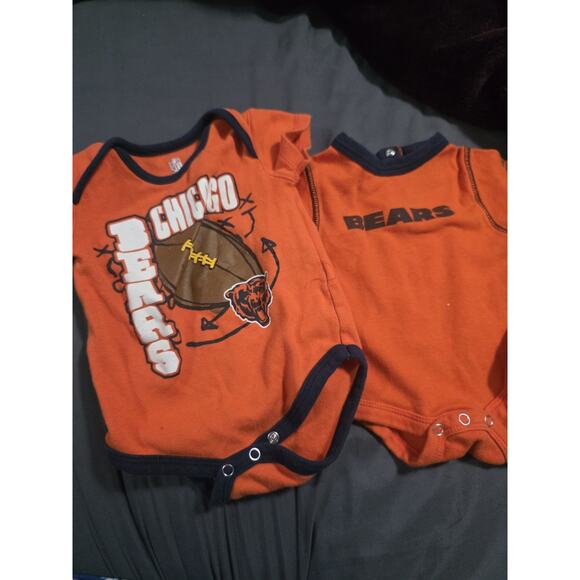 Chicago Bears Baby Shirts Size 0/3 Mos NFL Kids - Picture 1 of 10